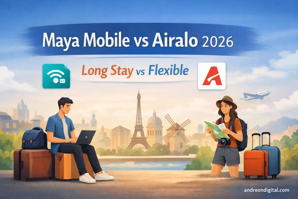 maya mobile vs airalo 2026 esim comparison europe