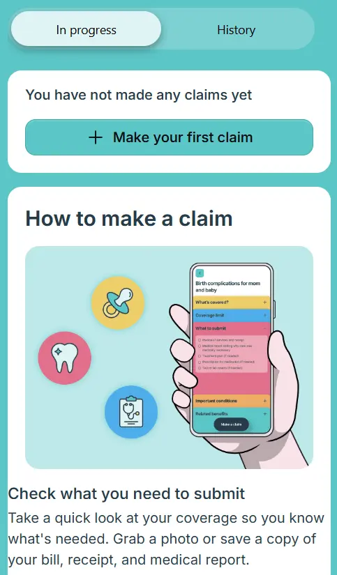 SafetyWing online claims submission process