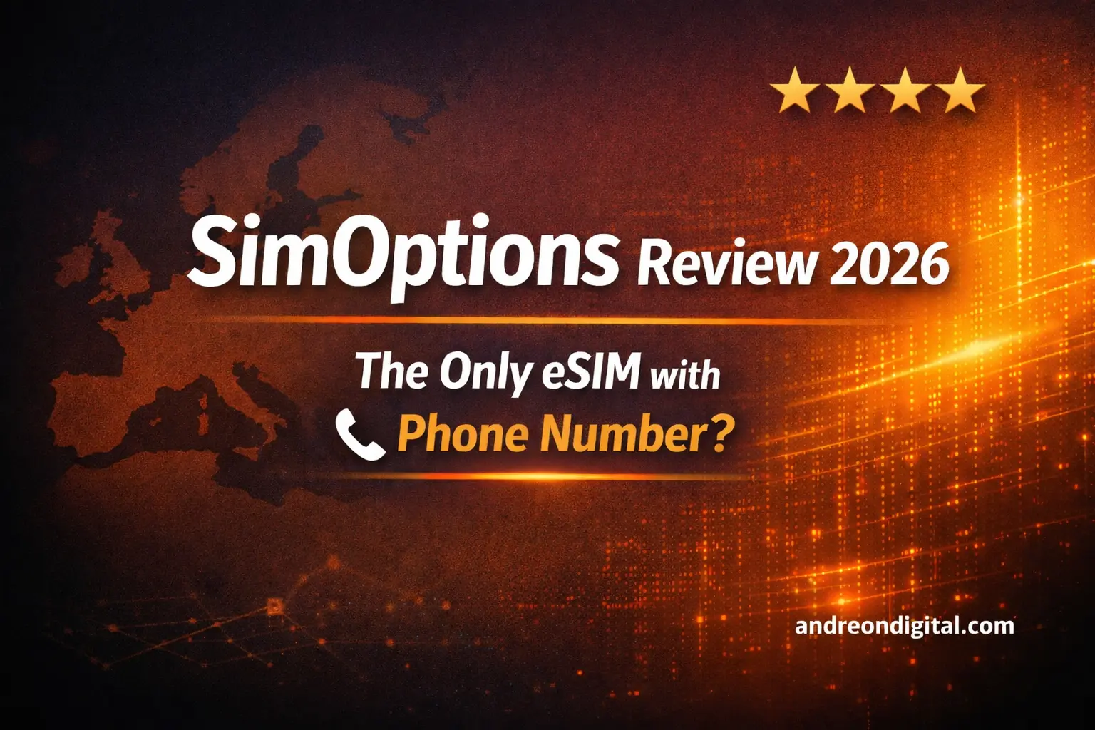 SimOptions review 2026 cheapest eSIM Europe with phone number