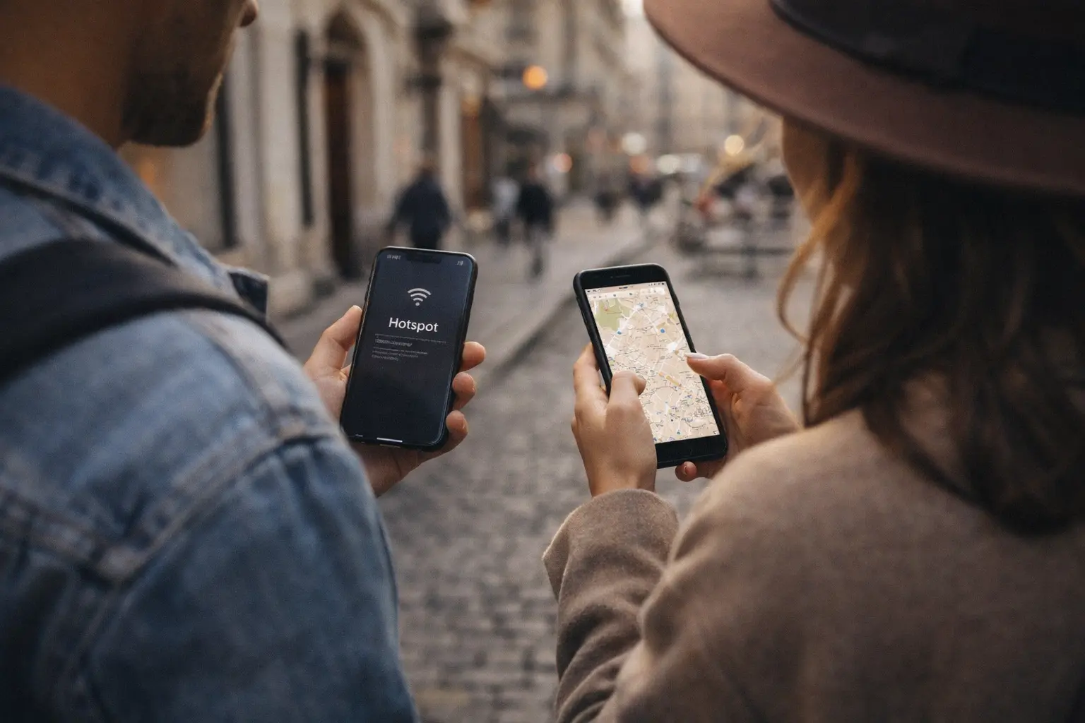 Couple Sharing eSIM Hotspot Europe best esim for couples traveling europe hotspot sharing