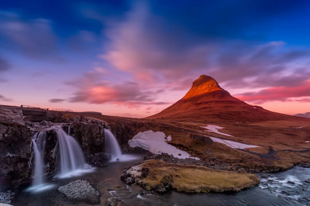 best esim iceland 2026 kirkjufell waterfall sunset where signal drops outside main routes