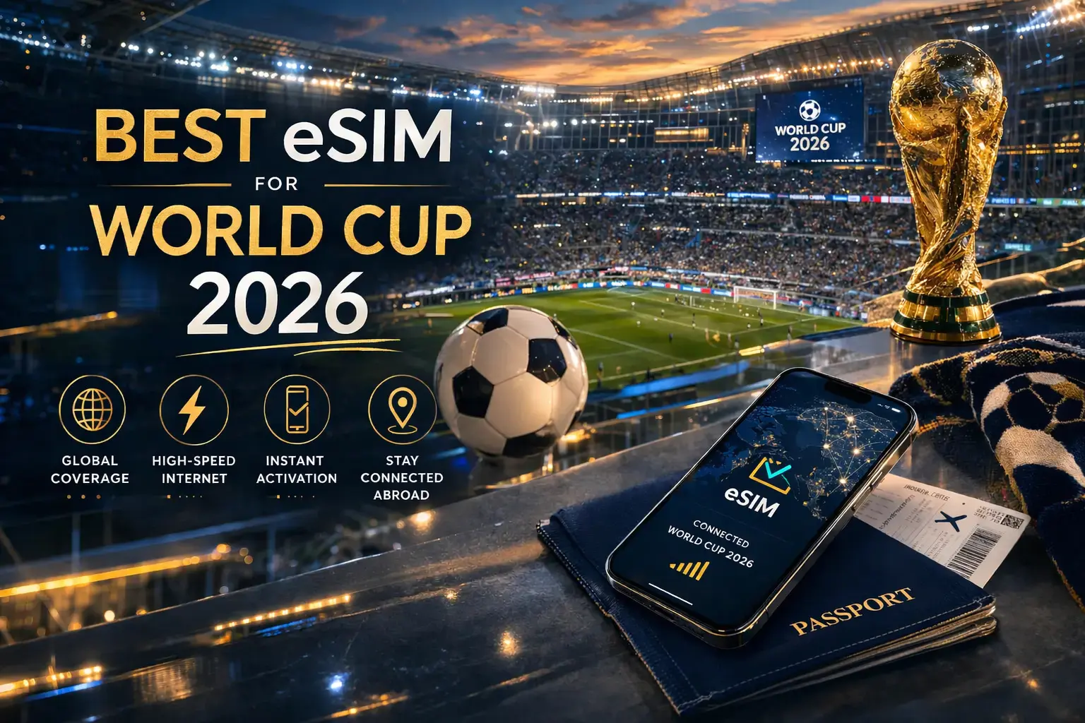 best esim for fifa world cup 2026 with instant activation and global coverage for travelers in usa mexico and canada