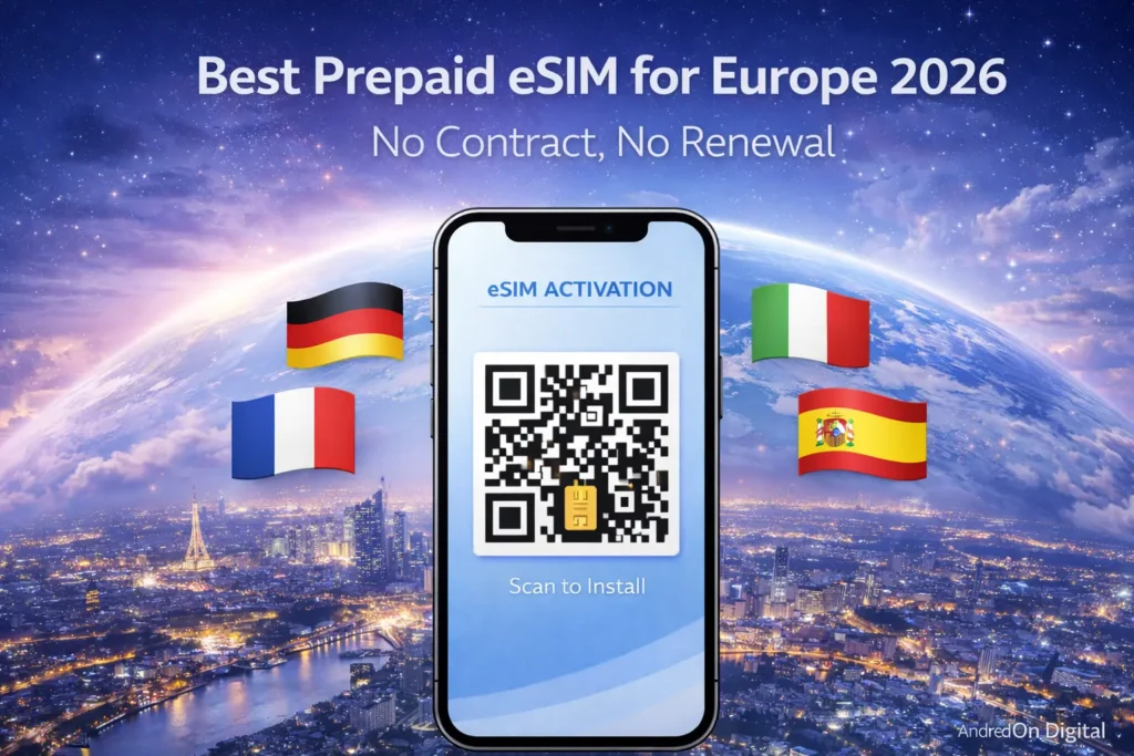 best prepaid esim europe no contract 2026 compared