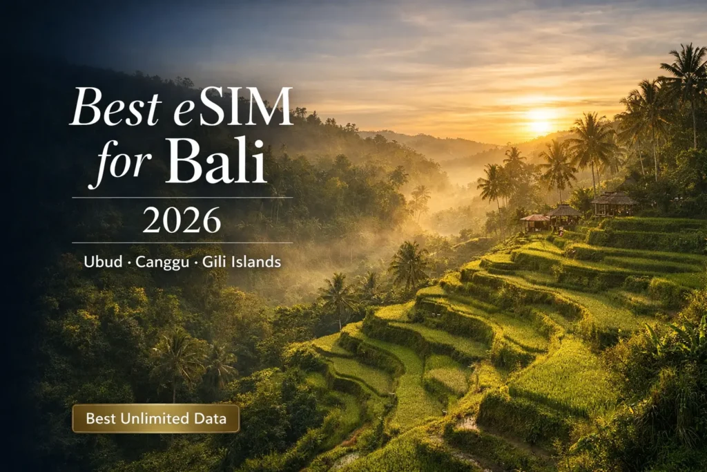 best esim bali indonesia travel 2026 coverage ubud rice terraces gili islands