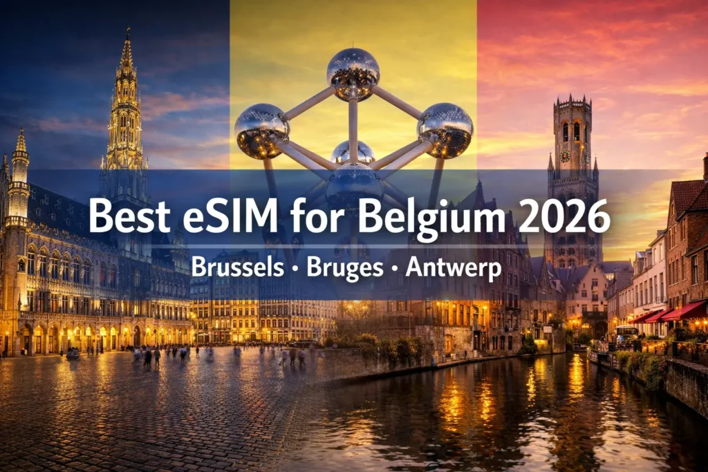 best esim belgium 2026 brussels bruges antwerp