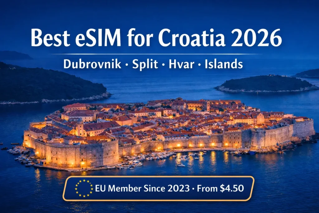 best esim for croatia 2026 dubrovnik split islands