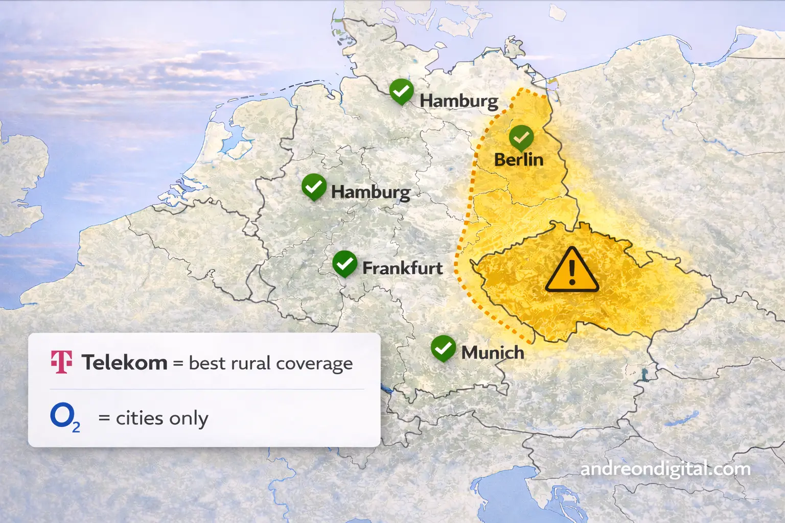 germany esim coverage telekom vs o2 rural areas