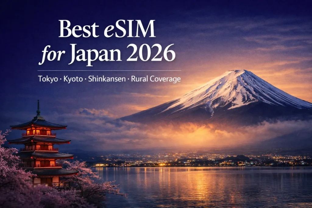 best esim japan travel 2026 tokyo kyoto shinkansen coverage guide