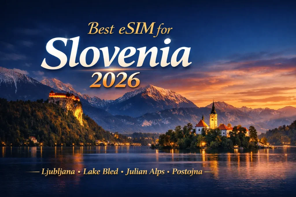 best esim slovenia travel 2026 ljubljana lake bled julian alps coverage