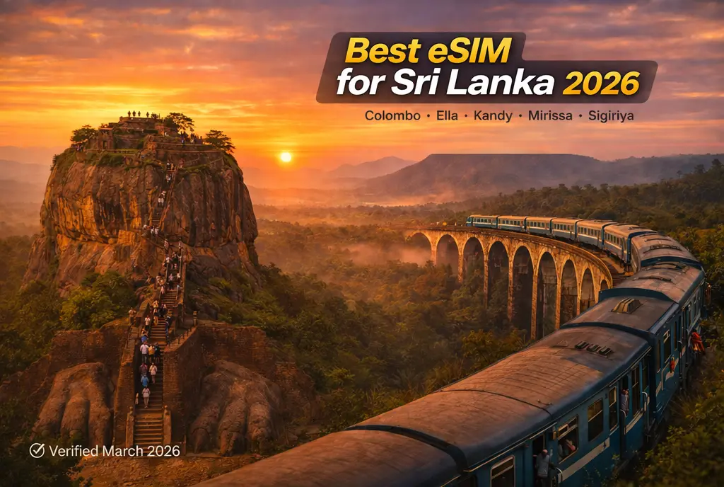 best esim sri lanka 2026 colombo ella kandy mirissa tea country beaches dialog hutch coverage