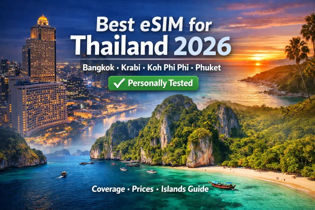 best esim thailand travel 2026 bangkok islands chiang mai