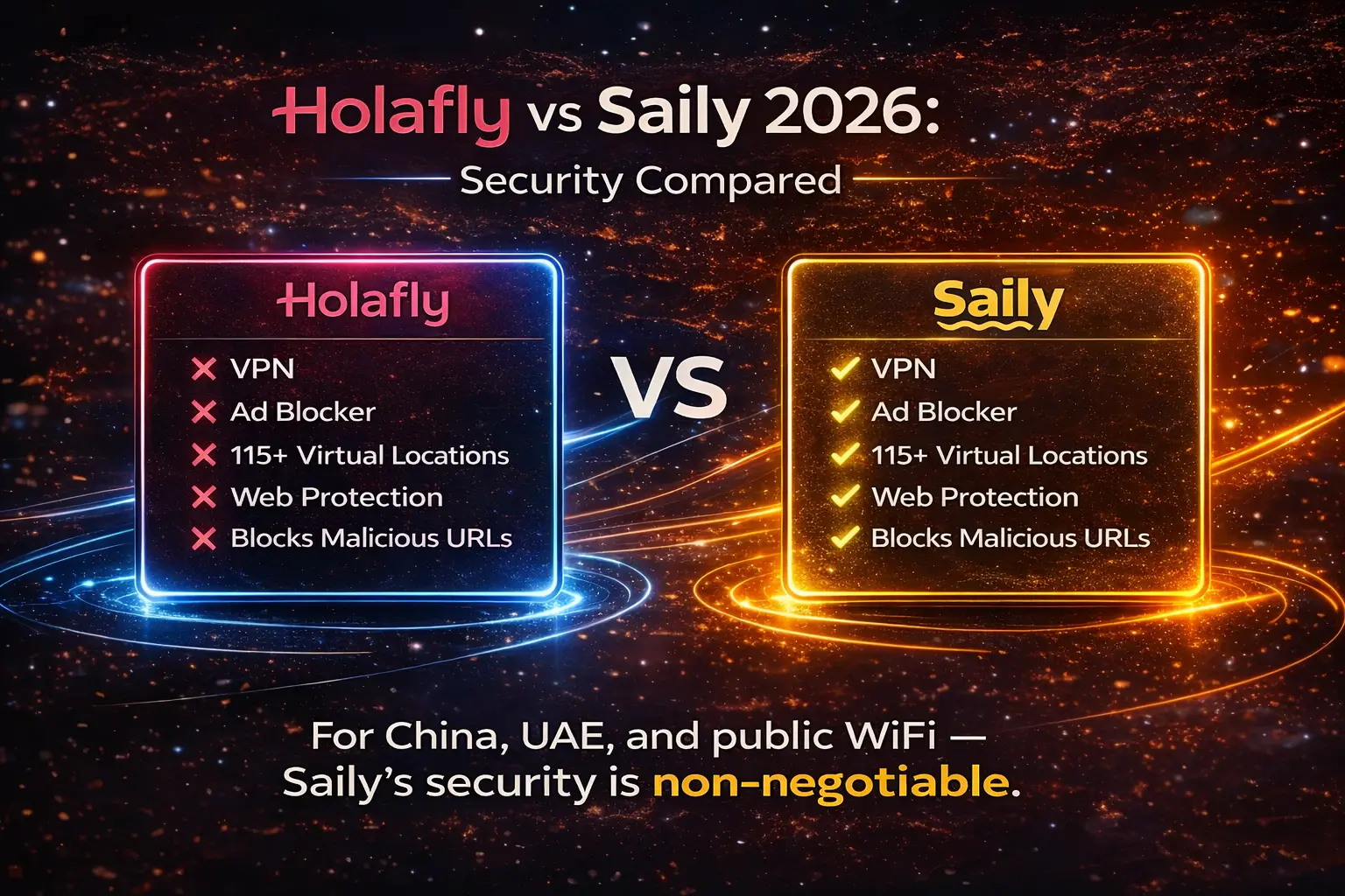 saily nordvpn security features vs holafly unlimited data china uae vpn comparison