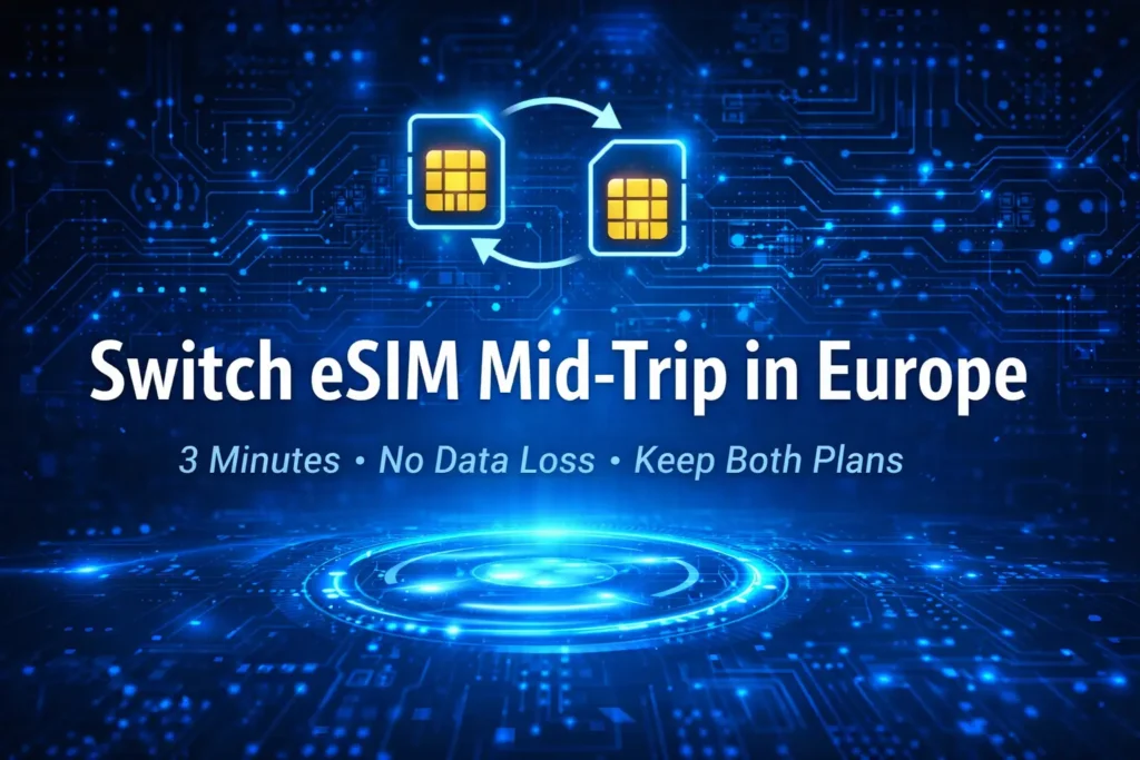 how to switch esim providers mid trip europe 2026 guide