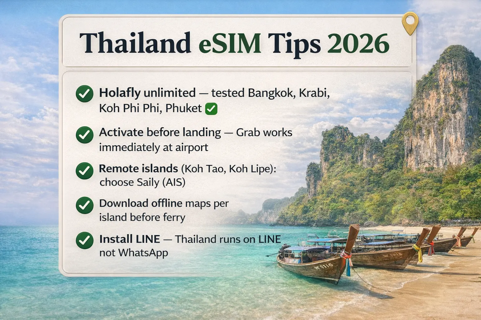 Thailand eSIM Tips 2026 Holafly Tested Koh Phi Phi Phuket thailand esim tips 2026 holafly tested koh phi phi phuket bangkok