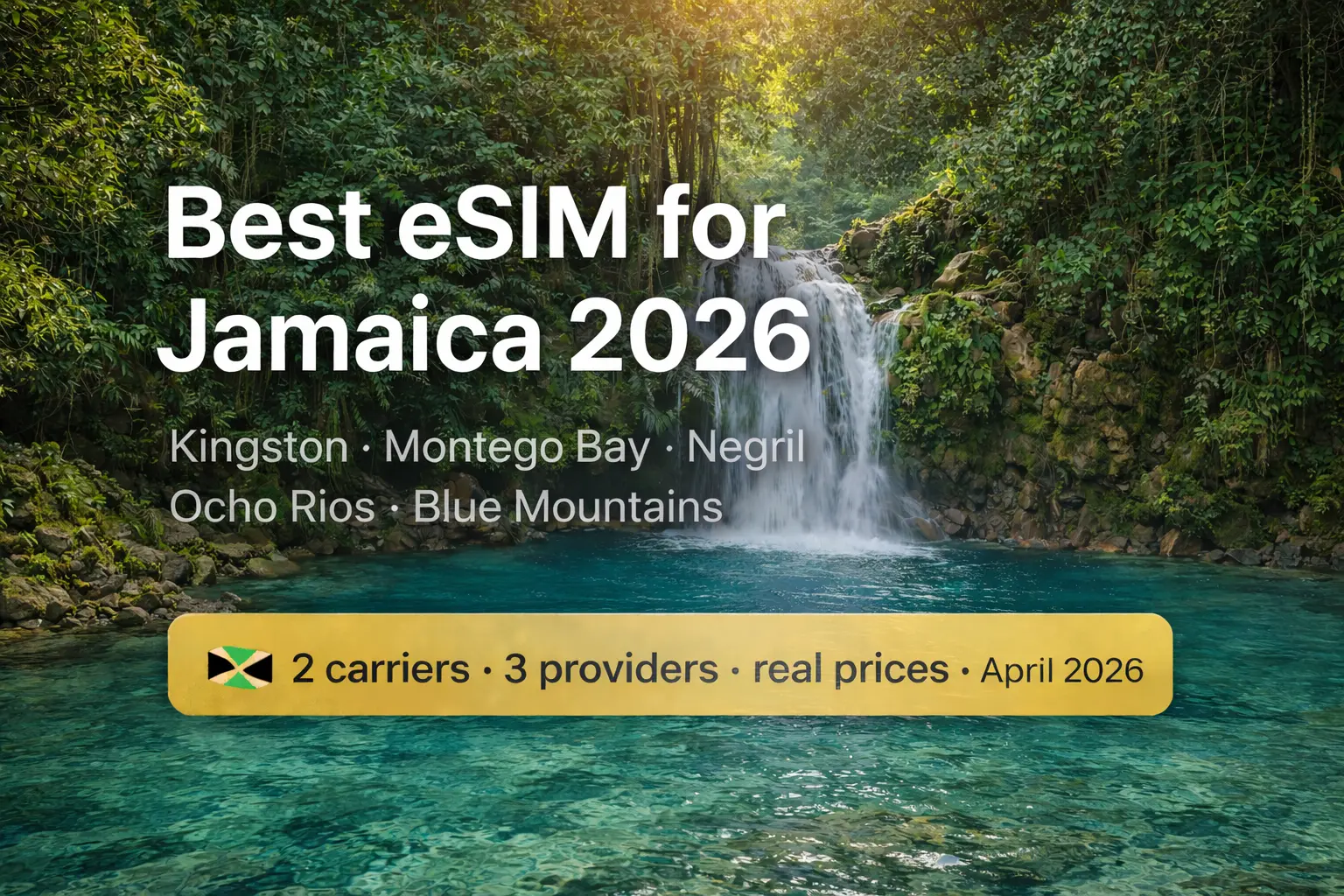 Best eSIM for Jamaica 2026 — Real Coverage Guide (No Signal Zones) best esim for jamaica 2026 real coverage guide kingston montego bay ocho rios blue mountains