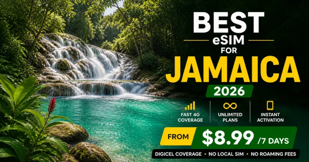best esim for jamaica 2026 dunns river falls ocho rios jamaica travel esim digicel coverage price comparison
