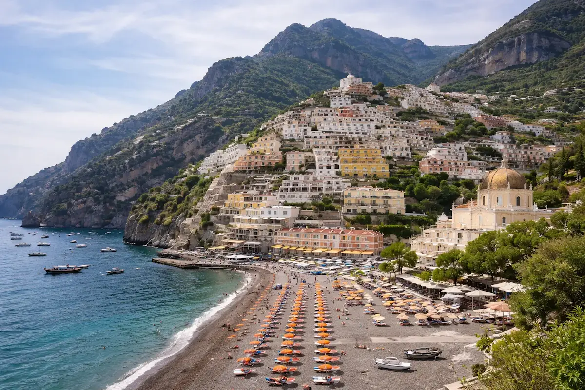 mejor esim para italia 2026 positano costa amalfitana playa viajeros