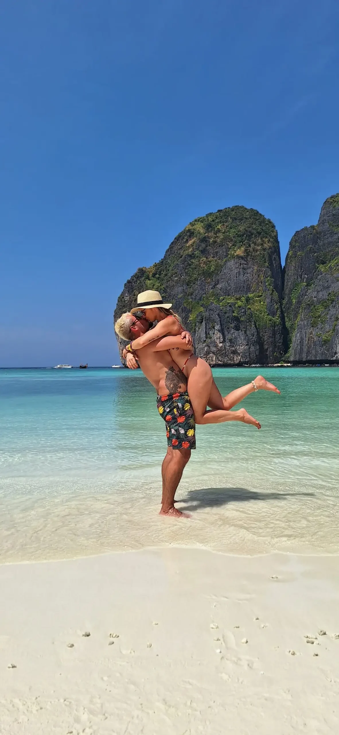 andre and nicoli at phi phi islands thailand beach couple travel asia tropical destination international travel