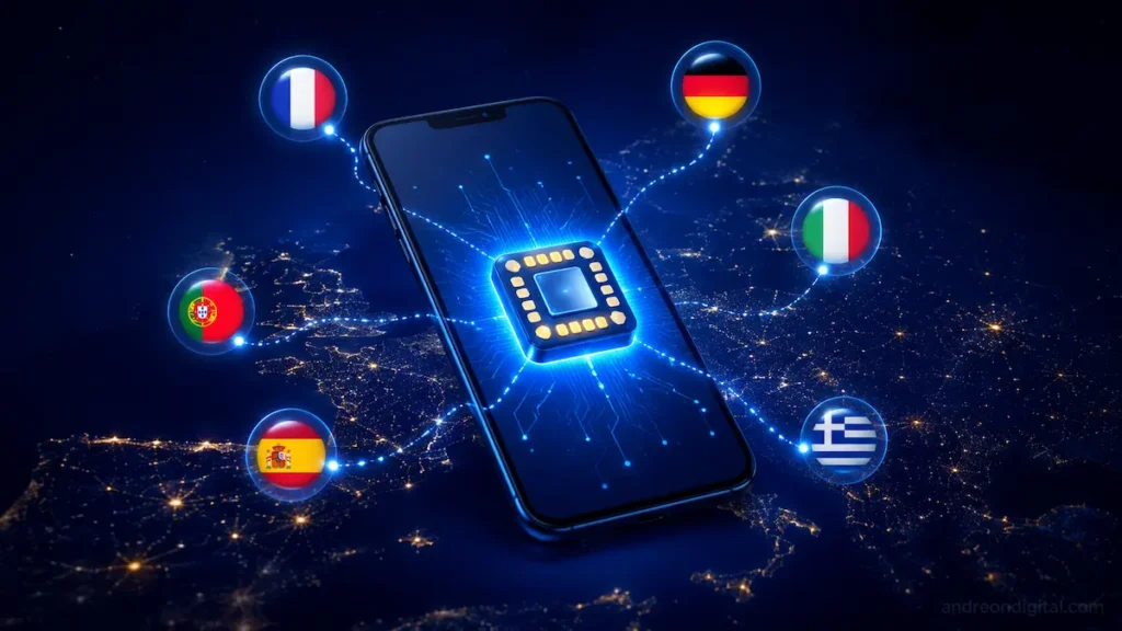 esim digital connection europe 2026 phone connecting to local networks without physical sim card