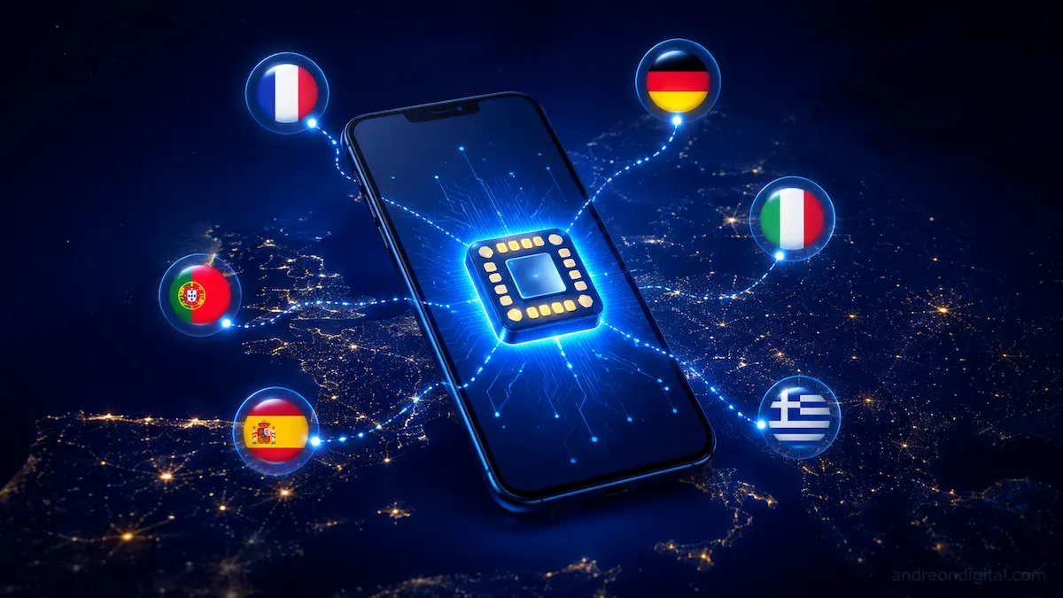 esim digital connection europe 2026 phone connecting to local networks without physical sim card