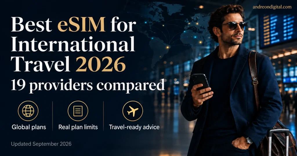 Best eSIM for international travel 2026, 19 providers compared