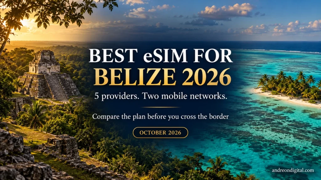 Best eSIM for Belize guide with reef, cayes and Maya ruins