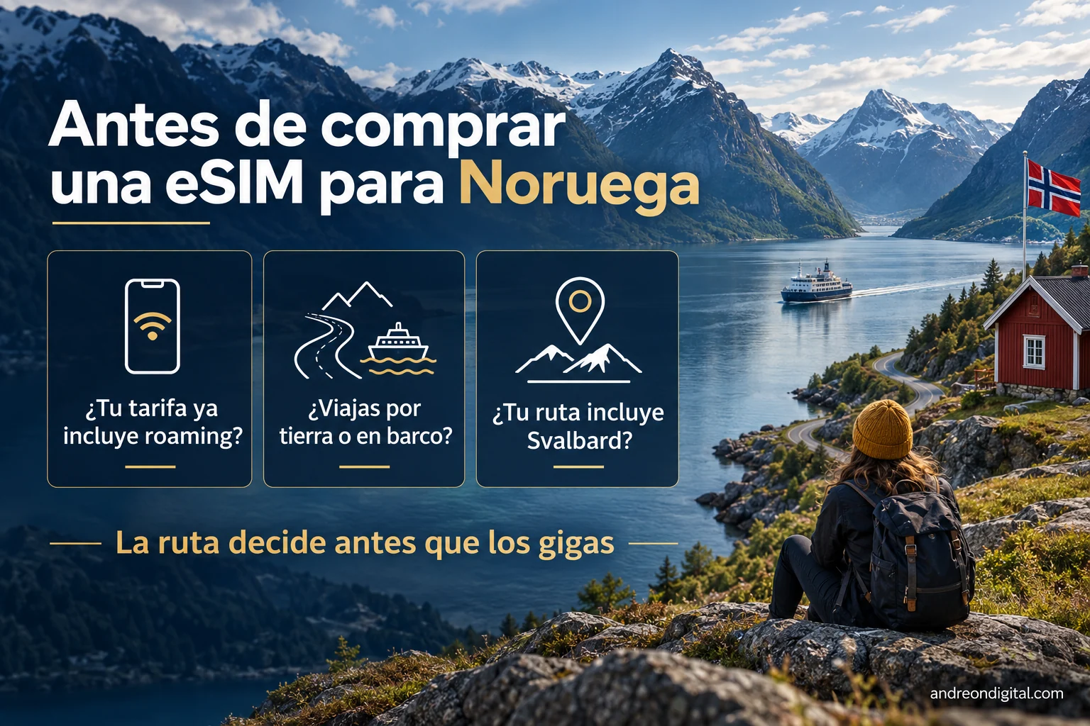 Qué comprobar antes de comprar una eSIM para Noruega: roaming, tierra o barco y Svalbard